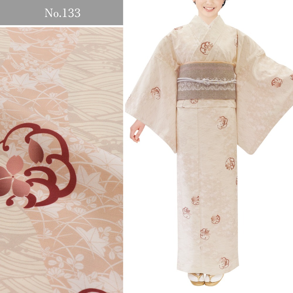 【預購】化纖單衣小紋和服丨台灣天氣友善-規格圖2