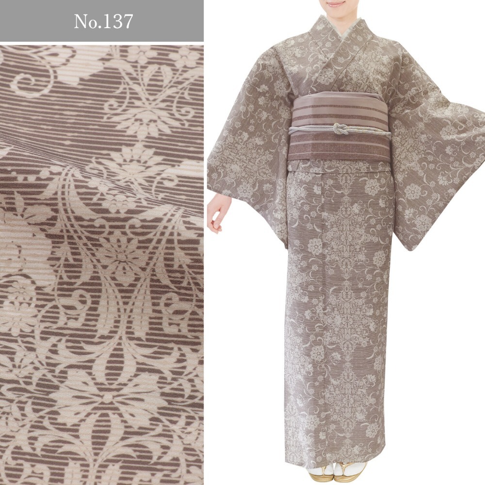 【預購】化纖單衣小紋和服丨台灣天氣友善-規格圖2