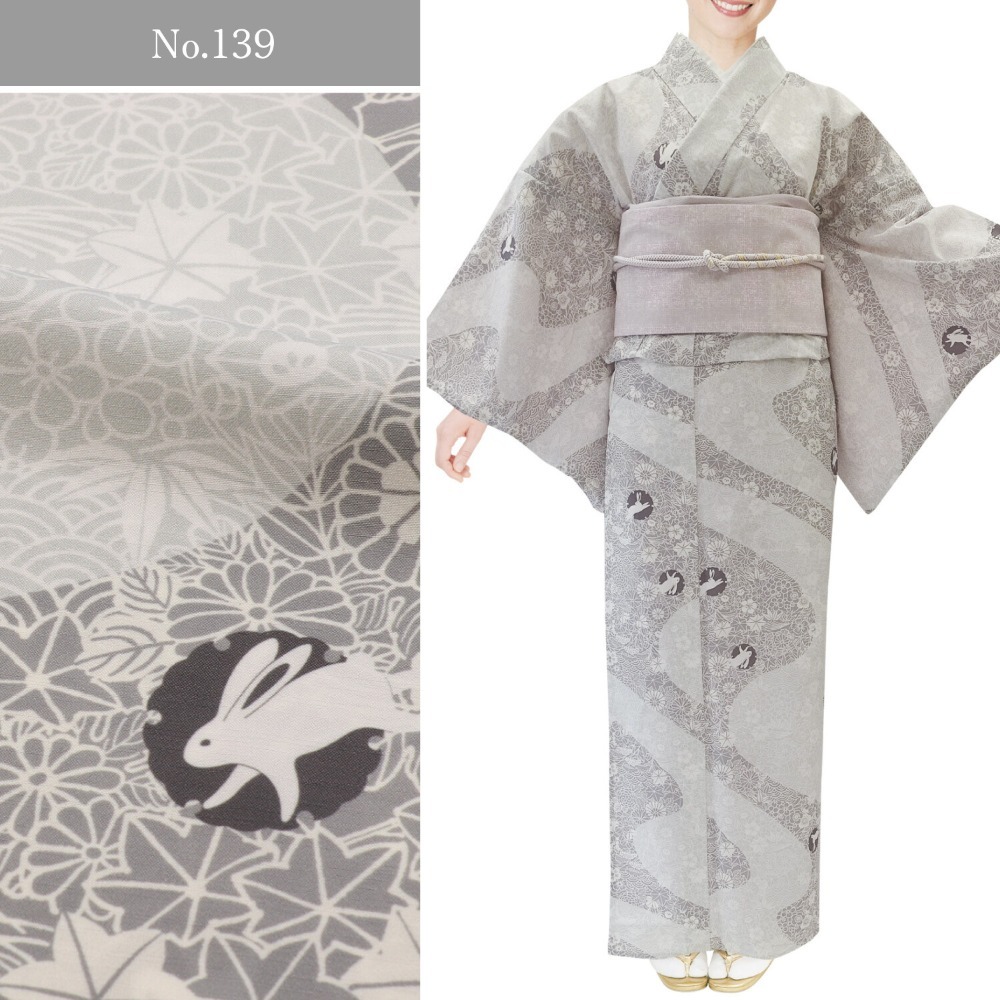 【預購】化纖單衣小紋和服丨台灣天氣友善-規格圖2