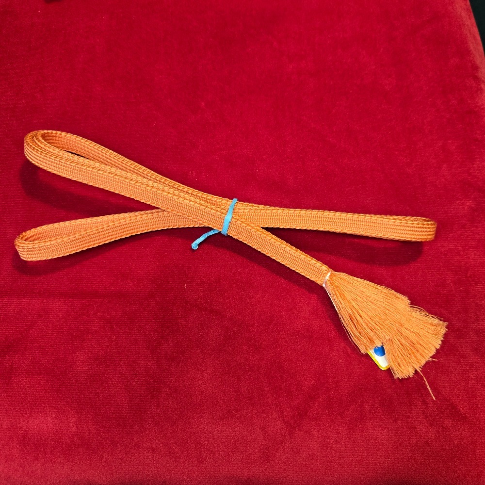 橘黃色系帶締｜狀況優良-細節圖3