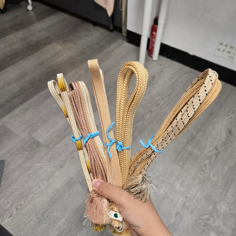 奶黃色系帶締｜每條都溫柔-細節圖3