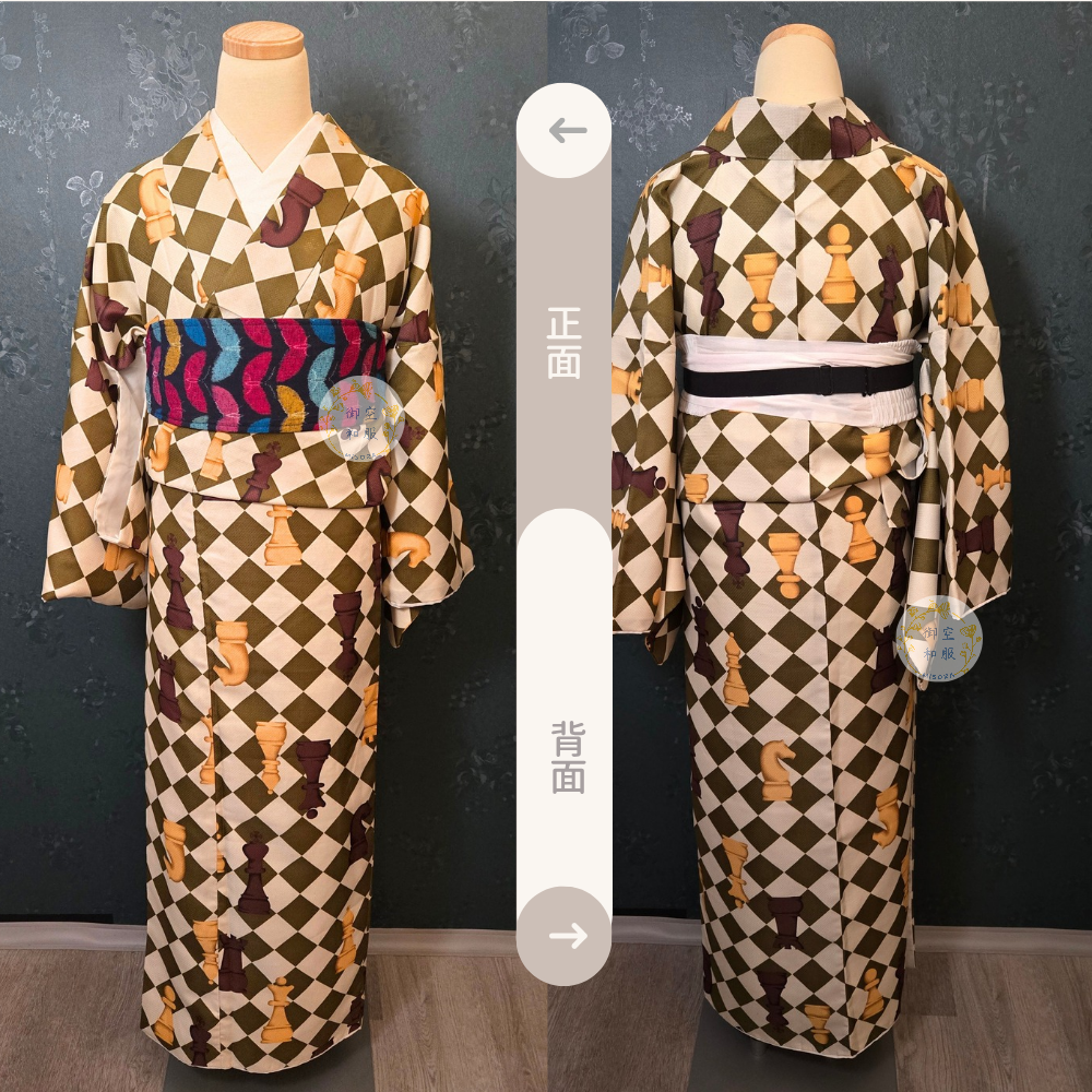 西洋棋 化纖小紋｜可水洗｜168cm-細節圖2