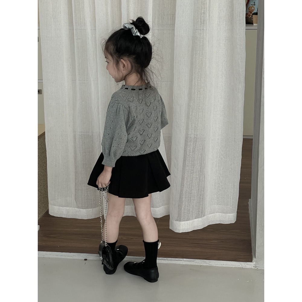 簍空七分袖針織衫-細節圖3