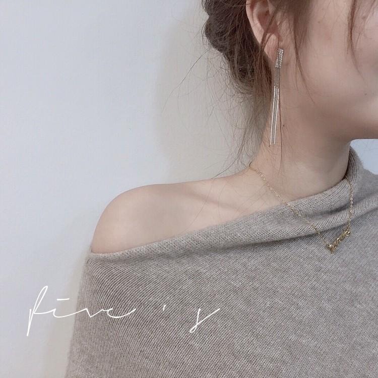 533 ｜現貨 韓國時髦設計感不對稱長袖針織衫短版柔軟毛衣-細節圖2