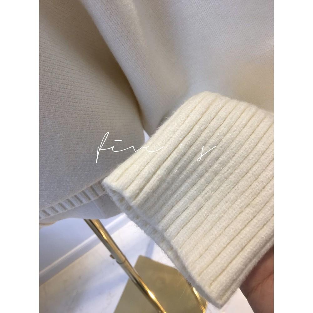 533 ｜現貨 韓國時髦設計感不對稱長袖針織衫短版柔軟毛衣-細節圖8