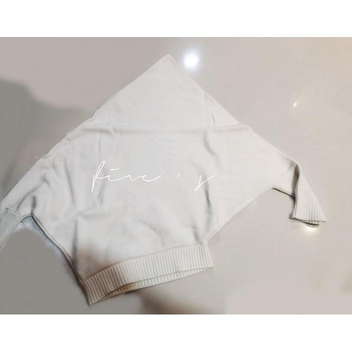 533 ｜現貨 韓國時髦設計感不對稱長袖針織衫短版柔軟毛衣-細節圖9