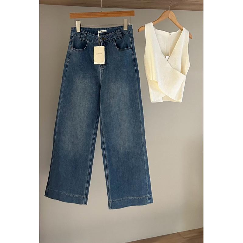 533｜現貨 四色百搭顯瘦舒服彈性九分褲牛仔褲-細節圖5