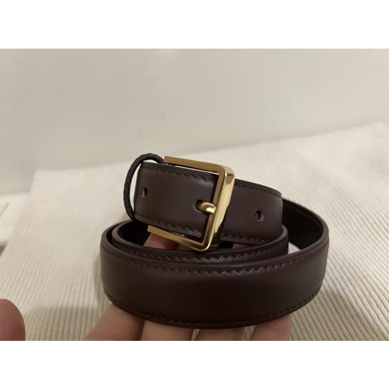 533｜現貨 韓國銀釦金釦細方頭皮帶真皮腰帶馬蹄釦-細節圖5