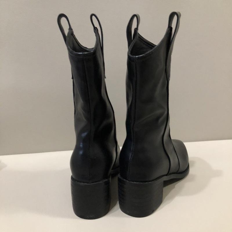 533 ｜現貨 韓國西部靴高跟中筒靴短靴 最大41號大尺碼-細節圖8