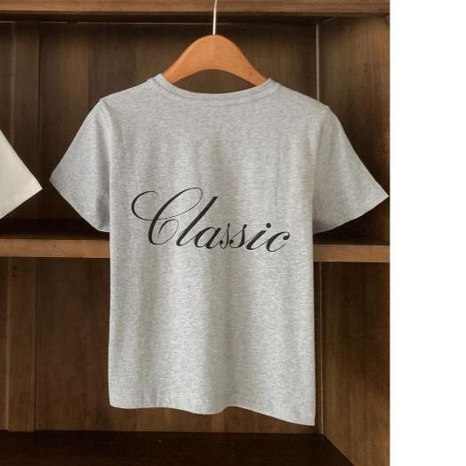 533 | 韓國ounce 磨毛正反字母短袖T恤短款TEE-細節圖8