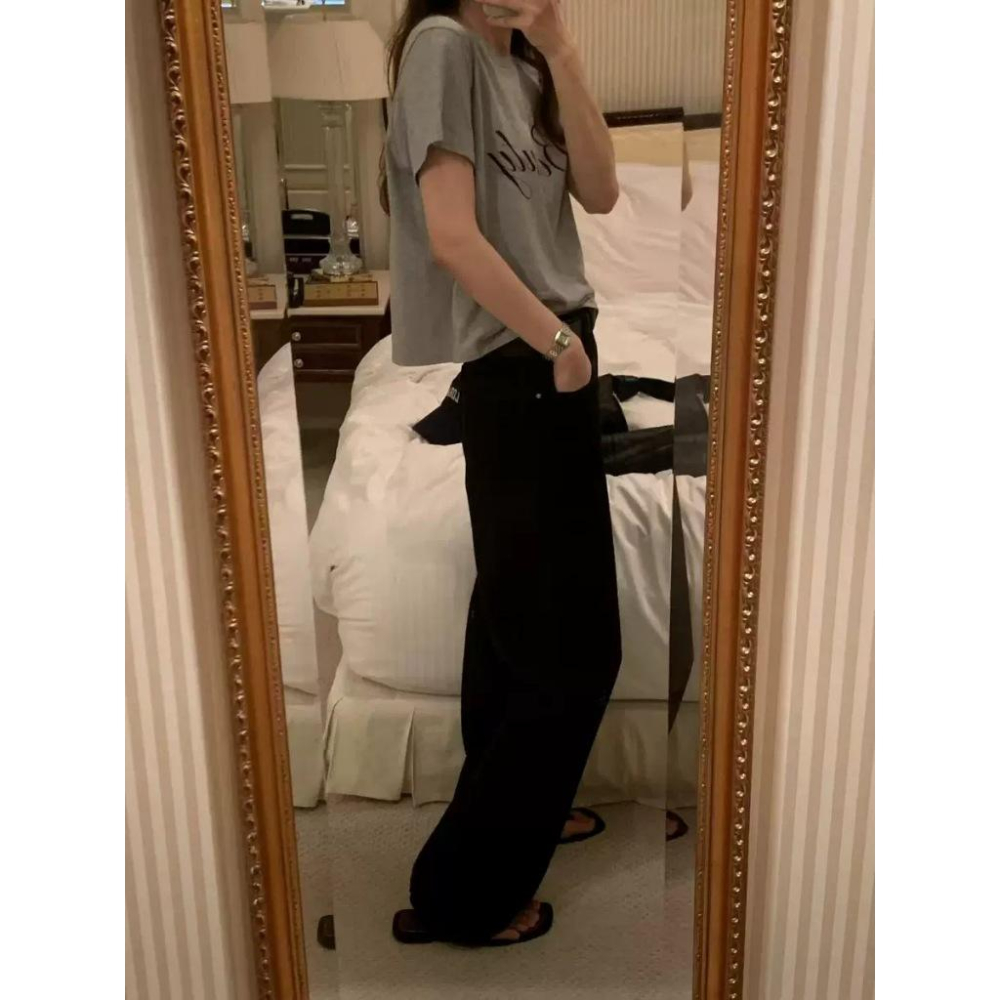 533 | 韓國ounce 磨毛正反字母短袖T恤短款TEE-細節圖9