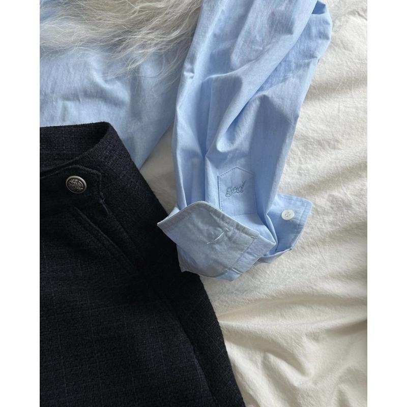 533｜韓國GED寬鬆感長袖襯衫-細節圖4