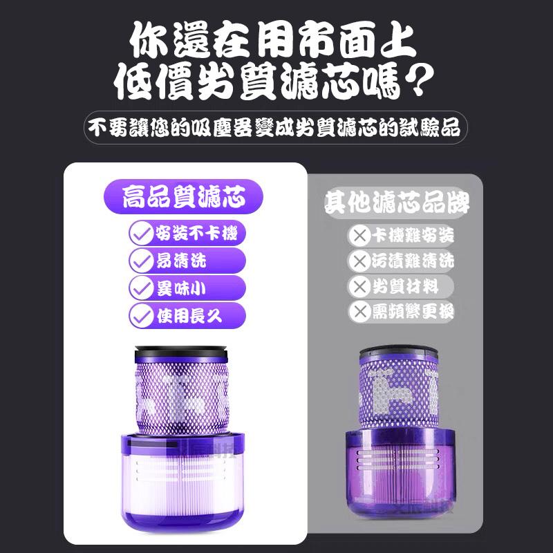 Dyson吸塵器 濾芯 濾網 濾棒 台灣現貨 DC V6 V7 V8 V10 V11 V12 V15 SV18 HEPA-細節圖2