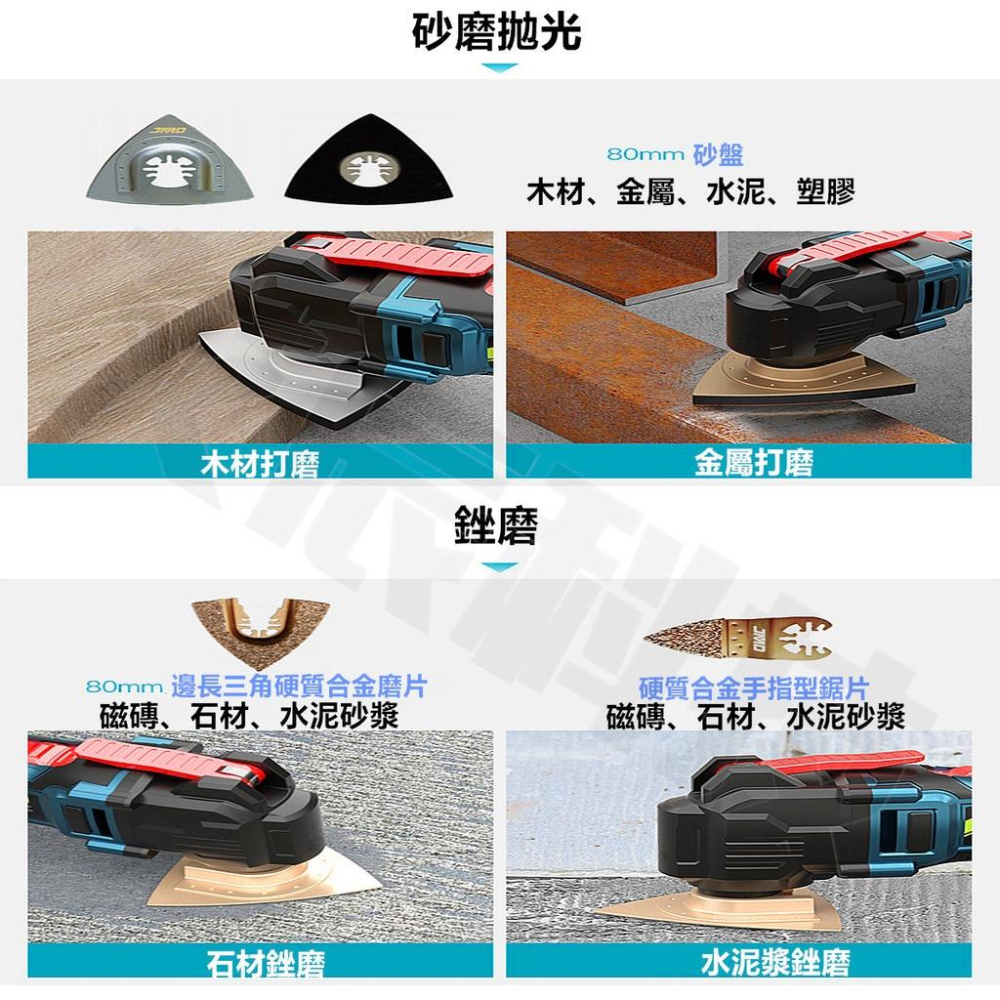 磨切機 萬用寶 磨輪機【免運】台灣現貨 牧田 超音波切割機 打磨機 魔切機 切割機 砂輪機 電鑽 電動起子 電動扳手-細節圖5