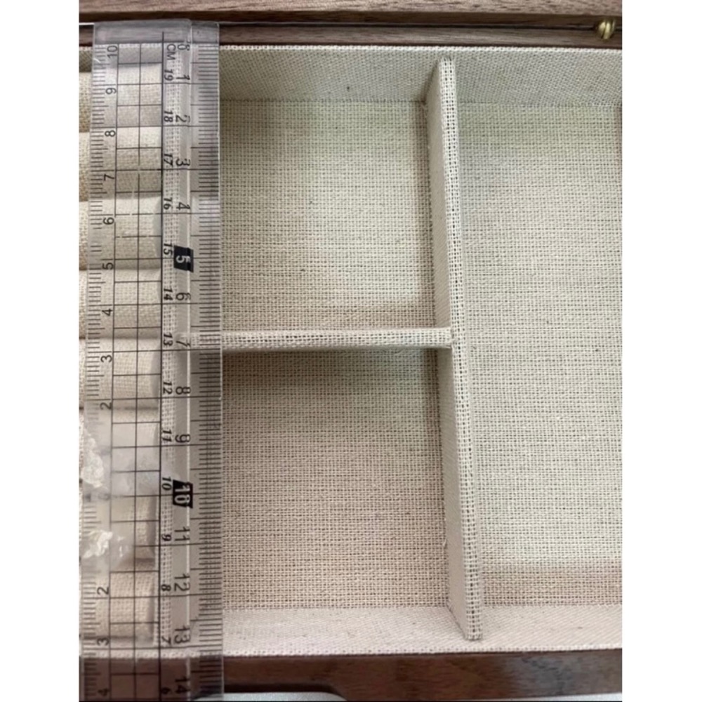 ☾☺︎︎ 復古胡桃木磁吸首飾收納盒-細節圖8