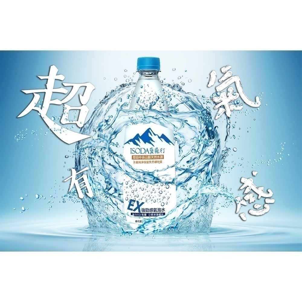 【 7-ELEVEN門市團購】iSODA愛蘇打EX強勁氣泡水500ml/24瓶/(效期2026.02.27)-細節圖4