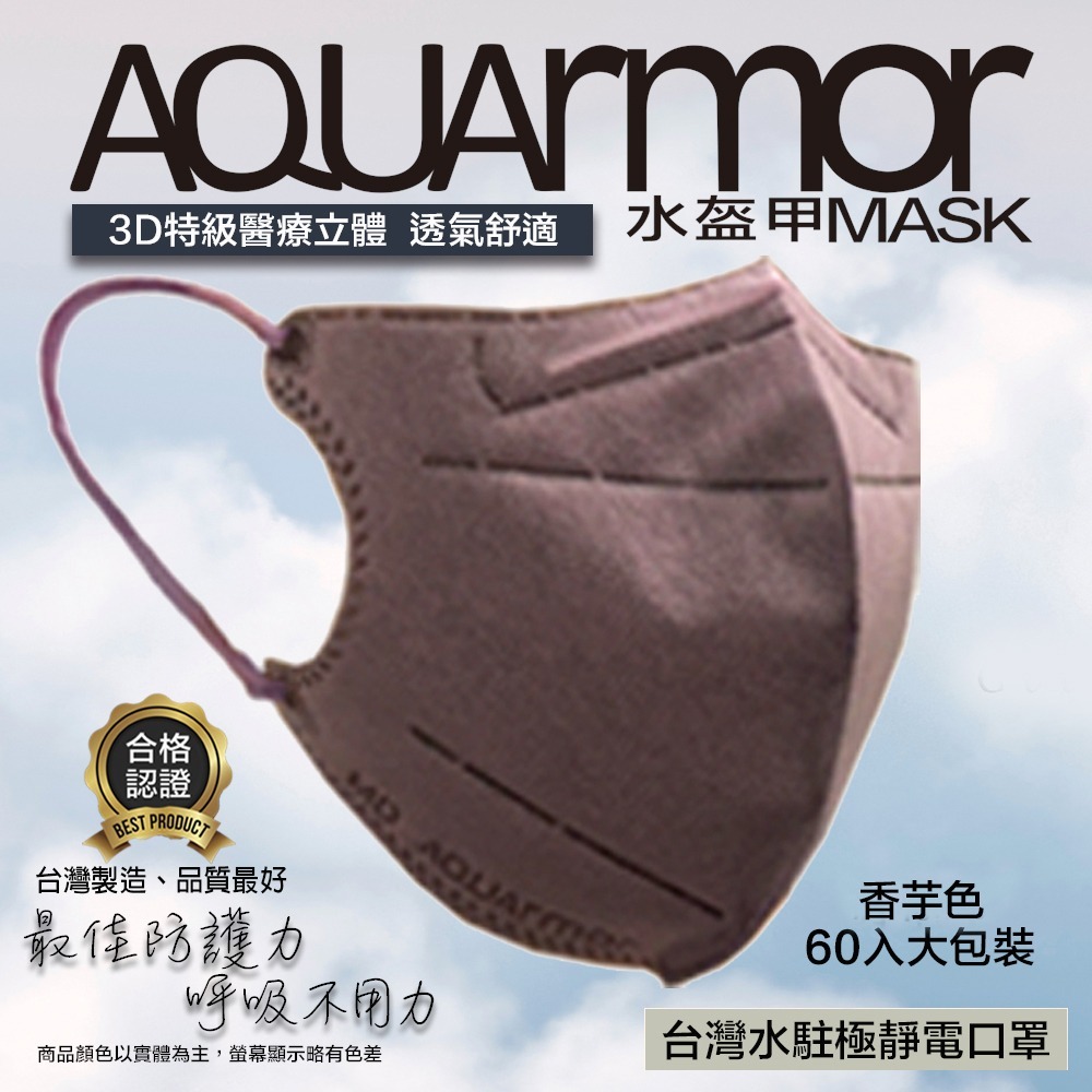 【凱上X固材】 成人3D水駐極醫療級台灣製雙鋼印水口罩 60入 大包裝(多色可選)-規格圖6