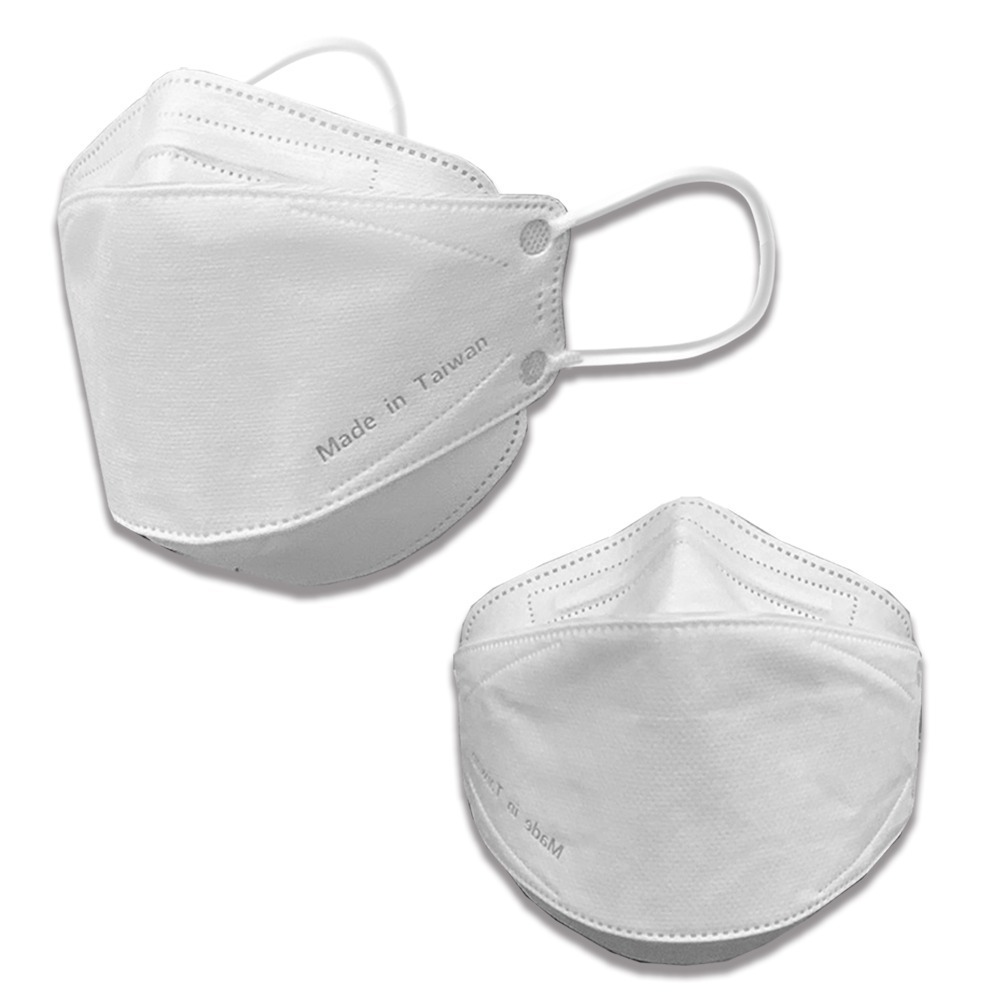 【凱上X固材】兒童D2白色N95等級  4D立體口罩 魚形口罩 醫療級台灣製雙鋼印水口罩 10入盒裝/買一送一-細節圖4