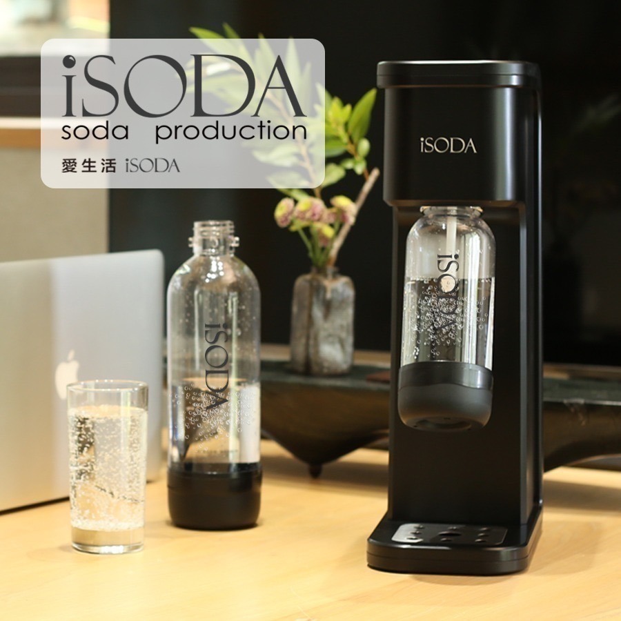 【 7-ELEVEN門市團購】全自動氣泡水機-迷霧黑IS-909（搭配60L氣瓶）-細節圖2