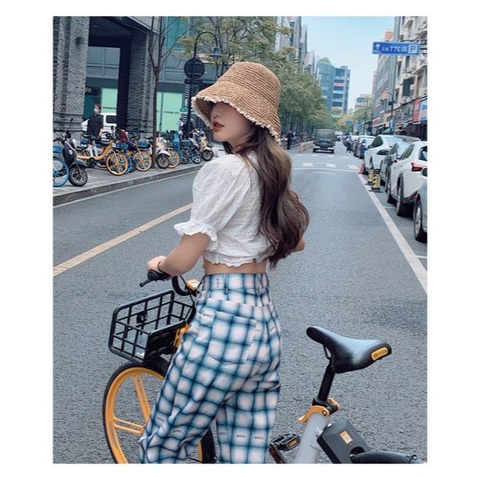現貨❣️日系小清新蕾絲草帽 防曬草帽 遮陽草帽 時尚草帽 防曬帽 遮陽帽 小清新草帽 草帽 女帽 蕾絲草帽 帽子 海灘帽-細節圖5