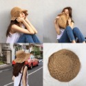 編織草帽（卡其色）帽圍約58cm