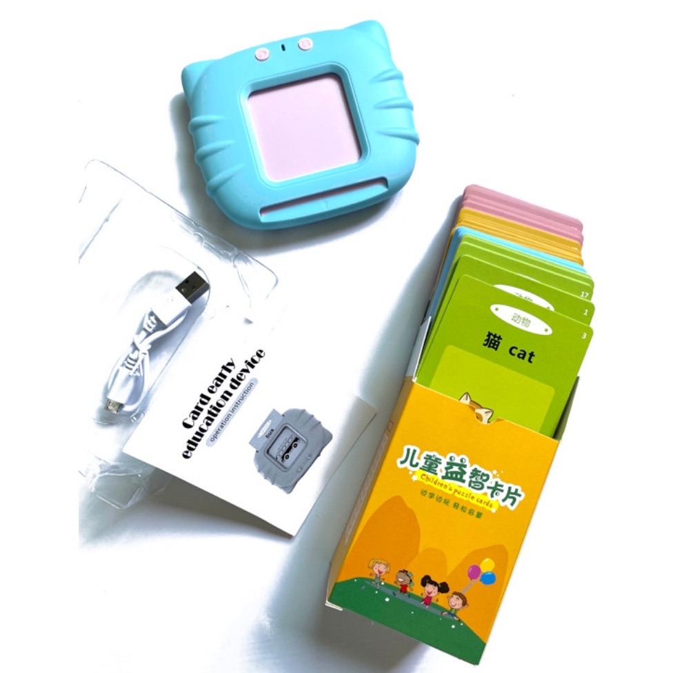 現貨💕升級版👍益智雙語早教卡片學習機雙語學習機英語早教卡片 益智學習機 美語學習 益智玩具嬰兒玩具生日禮物兒童節禮物-細節圖11