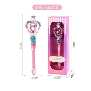 現貨🎡41cm加大音樂旋轉魔法棒 音樂魔法棒 加大魔法棒 旋轉音樂魔法棒 變身魔法棒 仙女魔法棒 魔法棒玩具 魔仗-細節圖5