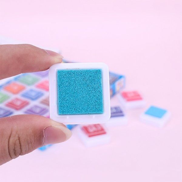 現貨💗24色手指畫彩色印泥 兒童印泥 無毒印泥 繪畫用具 畫畫工具 兒童印泥 24色印泥 美勞用品 彩色印泥 印-細節圖3