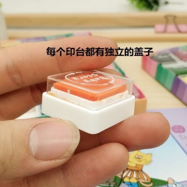 現貨💗24色手指畫彩色印泥 兒童印泥 無毒印泥 繪畫用具 畫畫工具 兒童印泥 24色印泥 美勞用品 彩色印泥 印-細節圖5