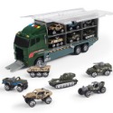 現貨✅多功能益智聲光合金貨櫃車 消防車玩具 怪手玩具 合金工程車 戰車玩具 警察車玩具 工程車隊 消防車隊 警察車隊-規格圖11