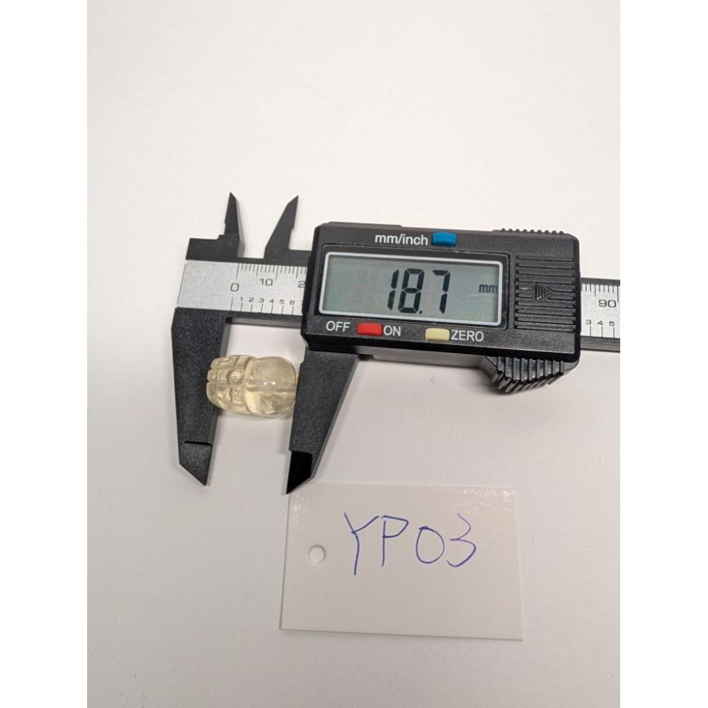 大 檸檬黃晶貔貅 黃水晶 YP03 8g-細節圖8