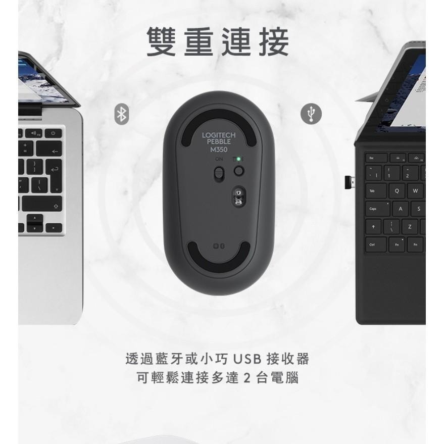 Logitech 羅技 Pebble M350 鵝卵石無線滑鼠 顏色隨機配貨不可挑-細節圖6