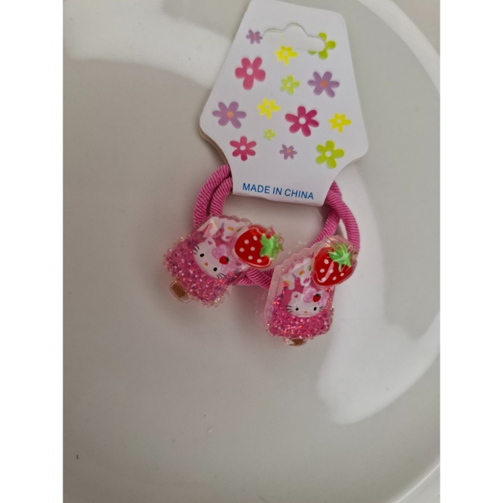 (童)冰棒砂糖卡通髮圈 2入裝 寶寶髮圈 兒童髮圈 可愛髮圈-規格圖1