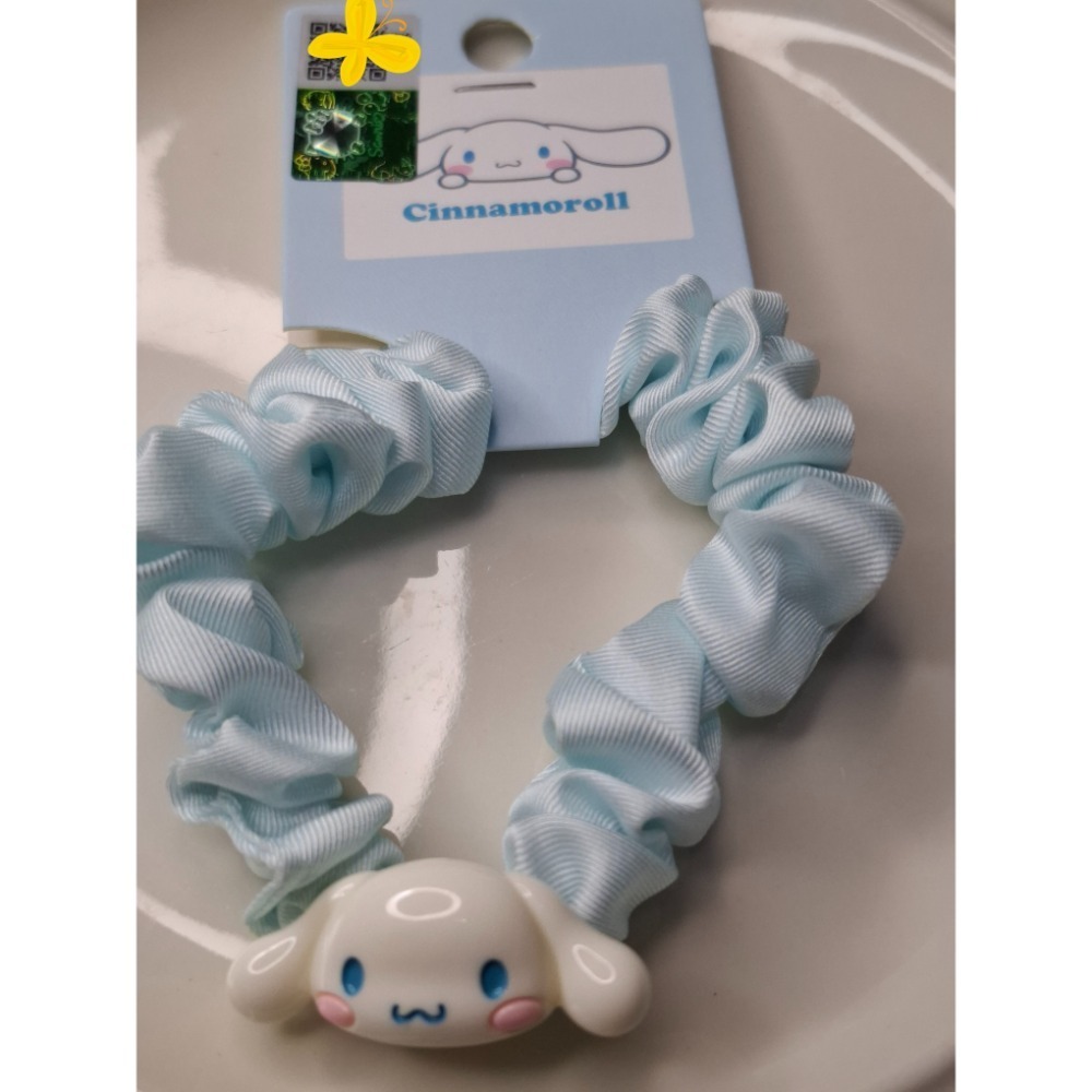 【三麗鷗】HelloKitty 庫洛米 玉桂 大耳狗 冰絲髮圈不咬髮 卡通小腸圈#021-規格圖4