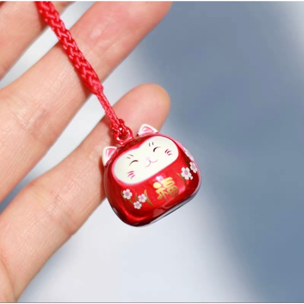 招財貓 水音鈴 御守暴富開運 水琴鈴 達摩 隨身攜帶｜掛在手機｜錢包｜包包073-細節圖3