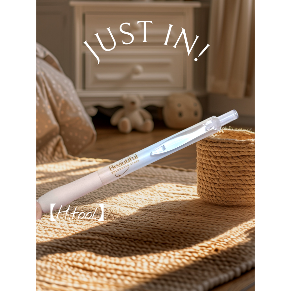 少女心 極光系列 珠光色 靜音筆 中性筆 原子筆 按動筆 按壓中性筆 享受時光 文具038-細節圖3