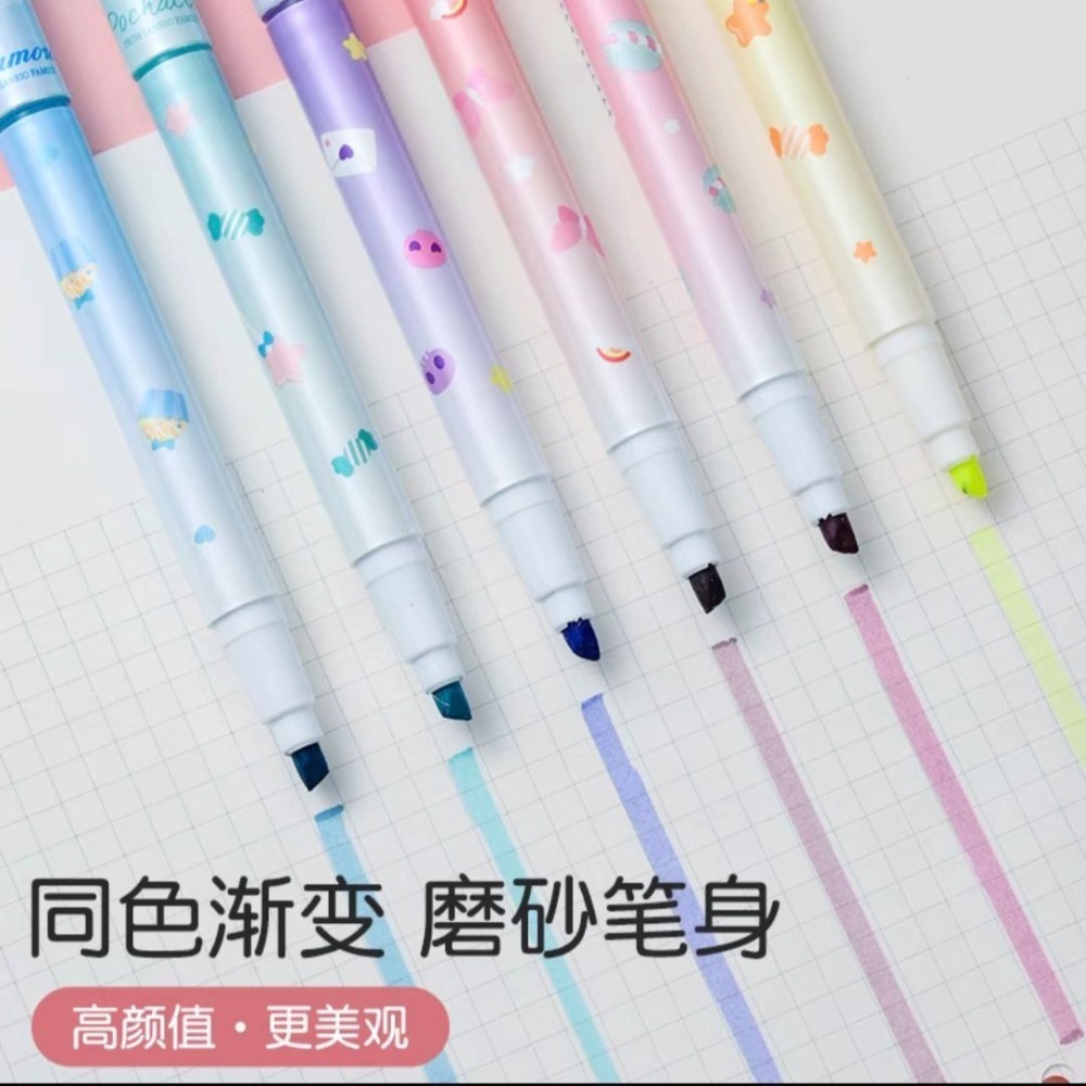 【豪工具】三麗鷗 漸層 螢光筆 記號筆 手帳筆 重點畫記-細節圖3