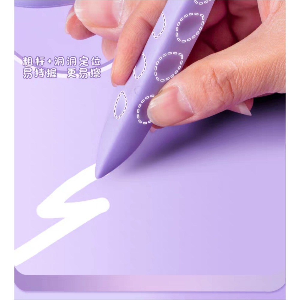 升級加粗 洞洞橡皮擦 筆型橡皮擦 幼兒橡皮擦 橡皮擦 擦布 鉛筆擦布 擦子 文具-細節圖4