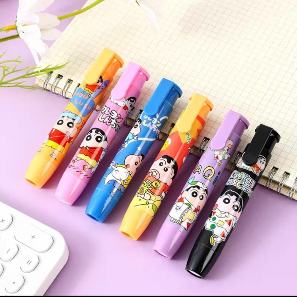 蠟筆小新 自動橡皮擦 按壓橡皮擦 伸縮按動橡皮擦 蠟筆小新橡皮擦 橡皮擦 學生文具-細節圖3