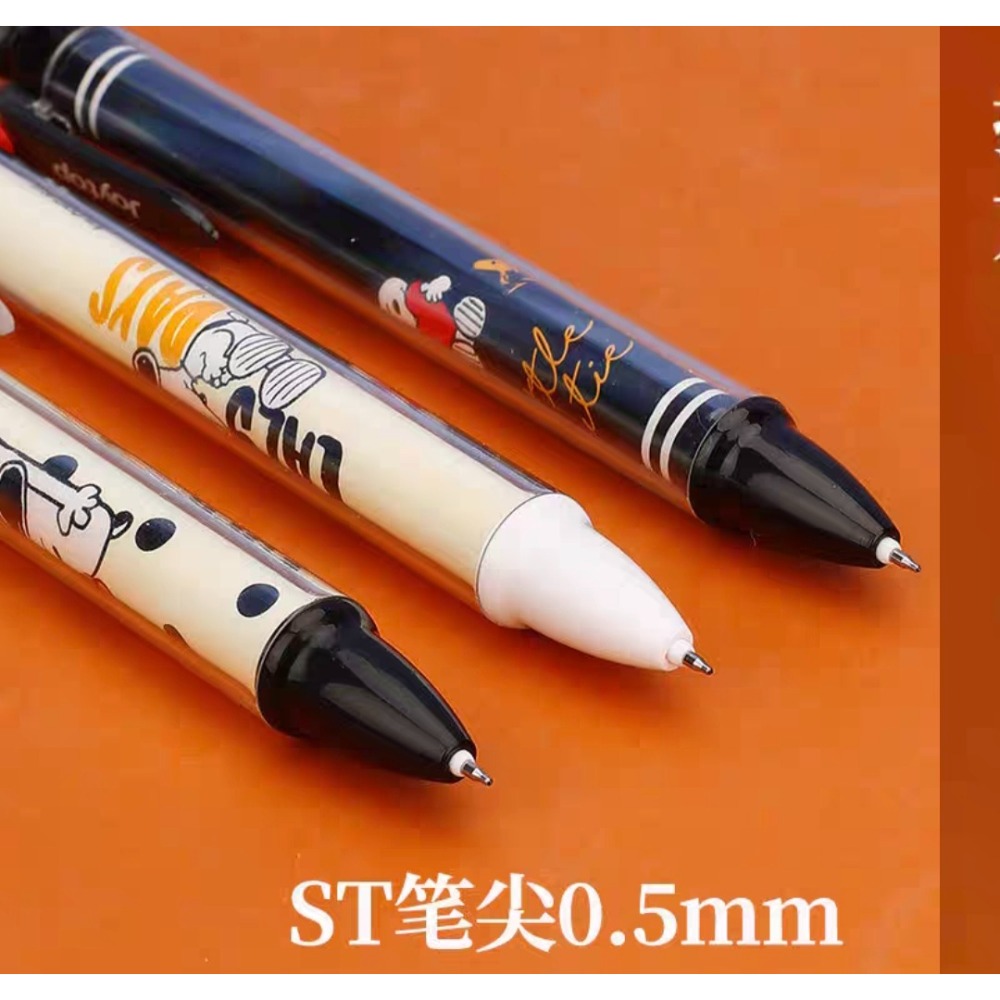 【悅木Joytop】史努比 PEANUTS 按動式中性筆 黑筆 貼片筆 亞克力 文具-細節圖2