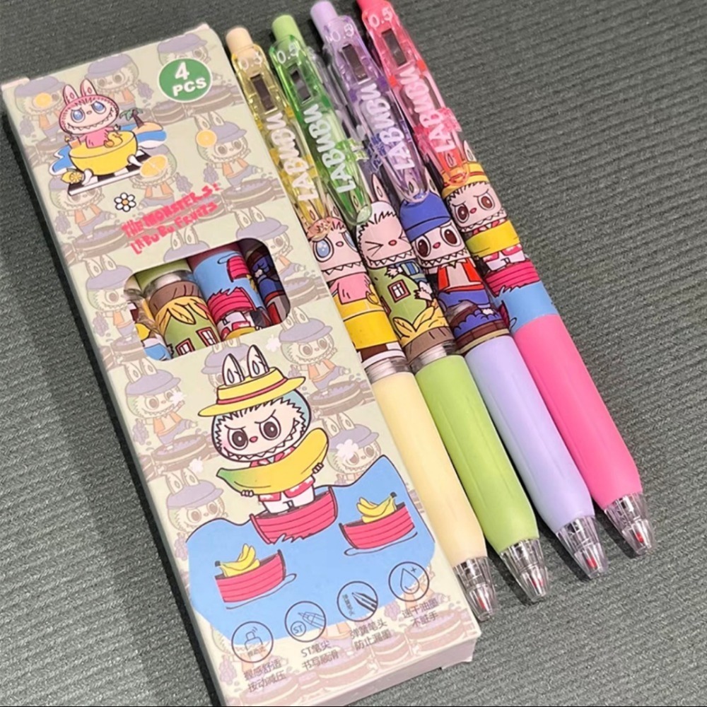 泡泡瑪特 拉布布 0.5 黑 ST 中性筆 黑筆 替換藍筆芯 文具024-細節圖2