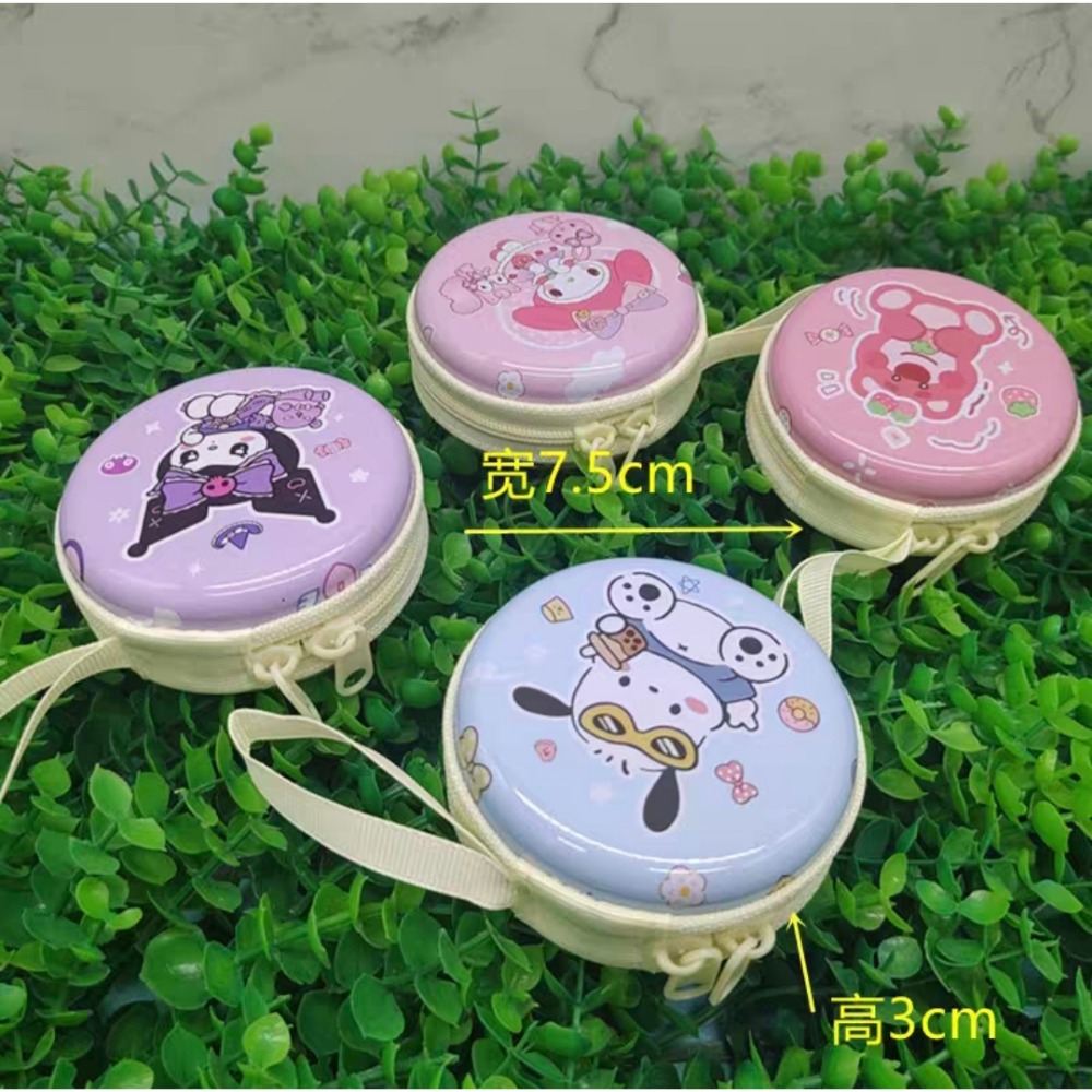 古早味迷你零錢包 隨身收納盒 耳機盒 小鐵盒 馬口鐵收納盒 可愛小圓盒 金屬便攜盒 飾品收納 學生辦公禮品-細節圖2