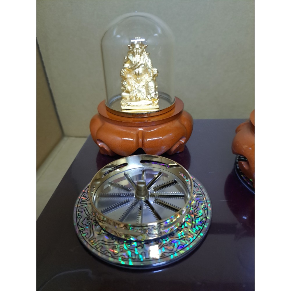 金關公造型小盤香爐-細節圖2