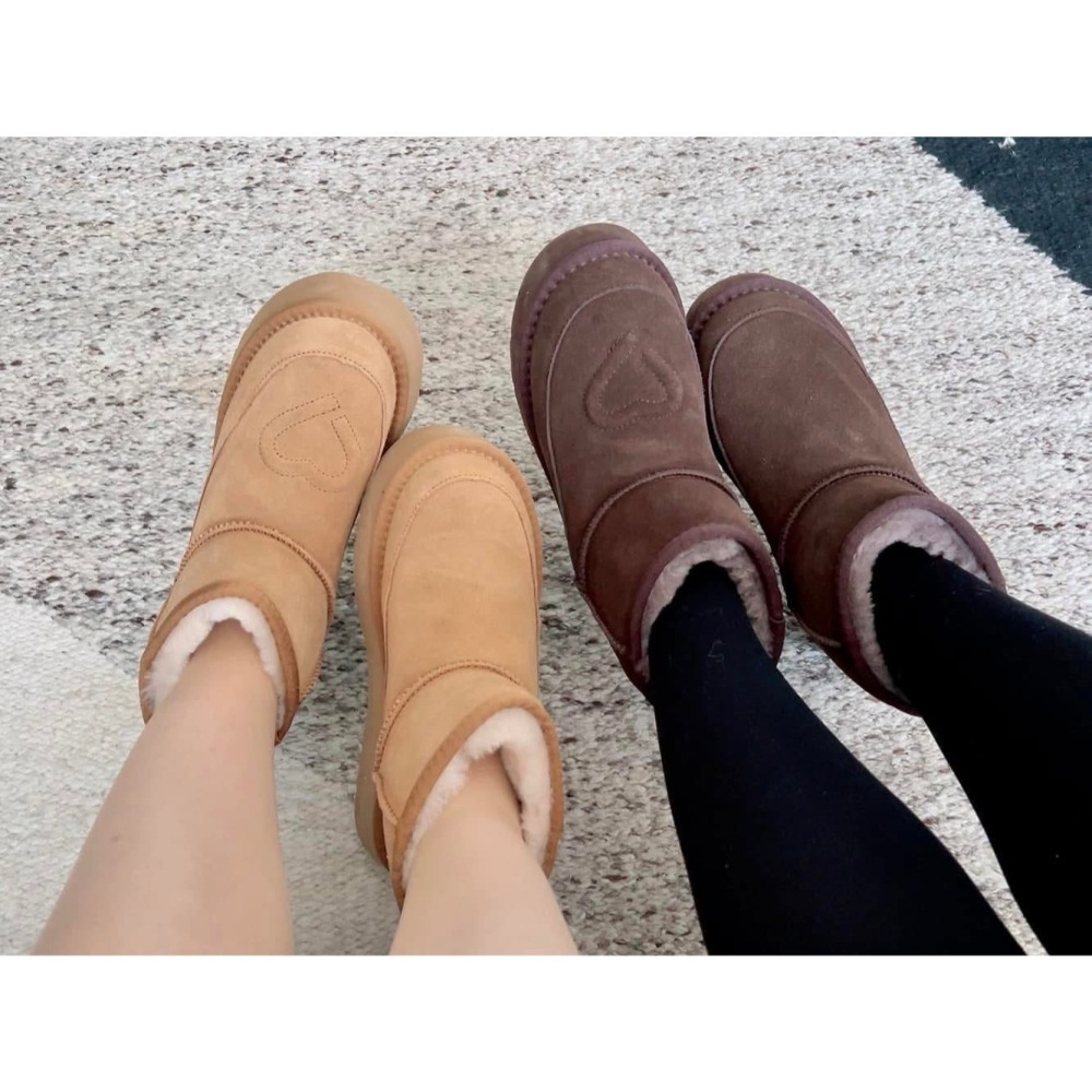 現貨 韓國 MAC MOC 手工製雪靴 40 245-250號 駝色/咖啡-細節圖4