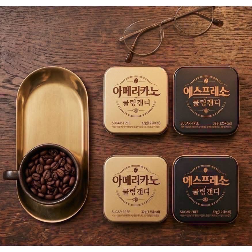 現貨 韓國 emart/emart24 無糖濃縮咖啡糖 32g 義式濃縮/美式咖啡 CU限定 咖啡木糖醇 冰美式-細節圖2