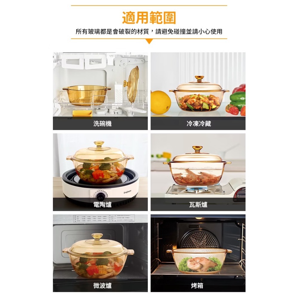 現貨 康寧 Visions 2L晶寶透明鍋 全新品-細節圖6