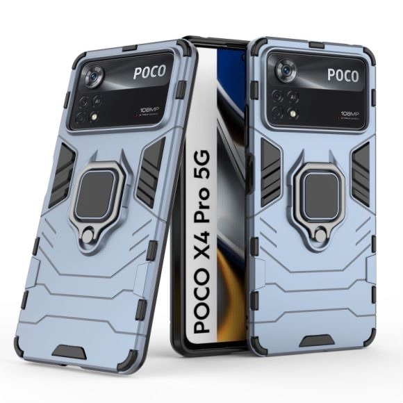 黑豹指環殼 適用 POCO X4 Pro 5G 軍規防摔手機殼 X4 Pro 5G 防摔殼 2201116PG 保護殼-細節圖2