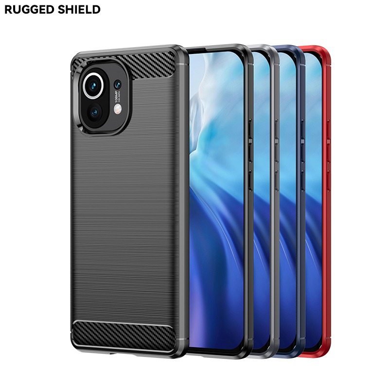 小米 Xiaomi 11 Lite 碳纖維 小米11 Lite 5G 防摔手機殼M2101K9AG保護殼 手機殼-細節圖2