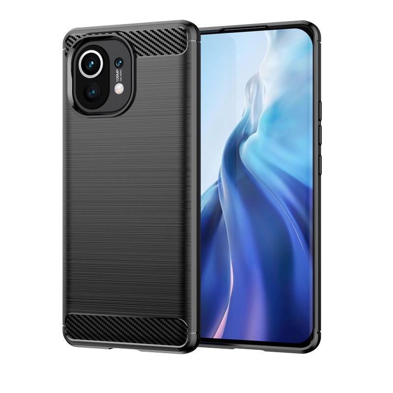小米 Xiaomi 11 Lite 碳纖維 小米11 Lite 5G 防摔手機殼M2101K9AG保護殼 手機殼-細節圖4