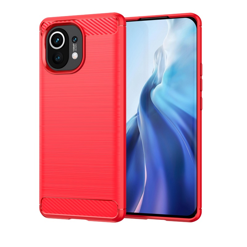 小米 Xiaomi 11 Lite 碳纖維 小米11 Lite 5G 防摔手機殼M2101K9AG保護殼 手機殼-細節圖5